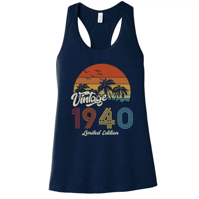 83rd Birthday Vintage Limited Edition 1940 Women's Racerback Tank