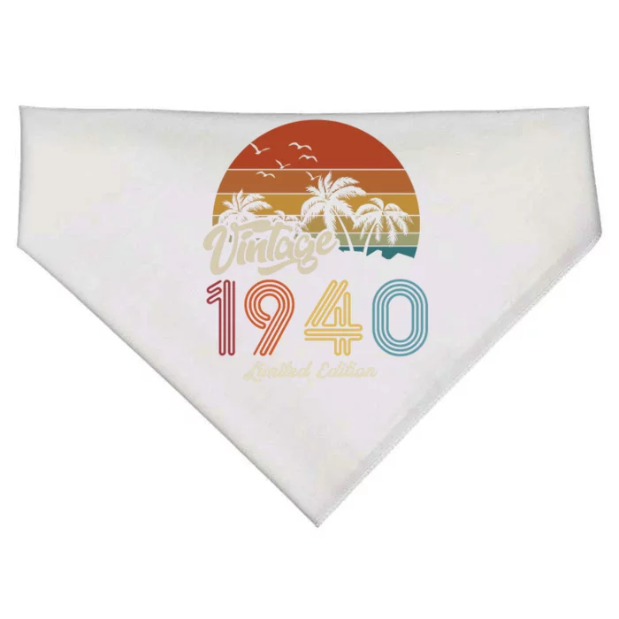 83rd Birthday Vintage Limited Edition 1940 USA-Made Doggie Bandana