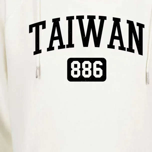 886 Country Area Code Pride Taiwan Taiwanese Gift Womens Funnel Neck Pullover Hood