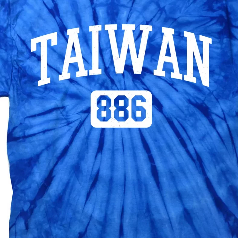 886 Country Area Code Pride Taiwan Taiwanese Gift Tie-Dye T-Shirt