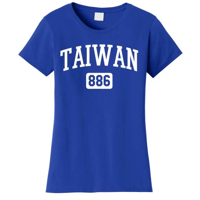 886 Country Area Code Pride Taiwan Taiwanese Gift Women's T-Shirt