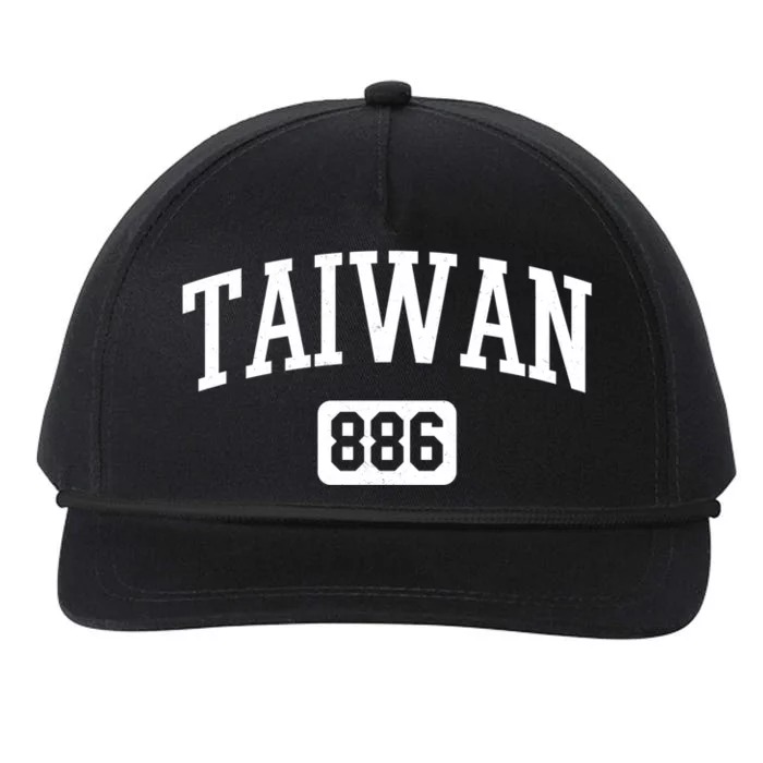 886 Country Area Code Pride Taiwan Taiwanese Gift Snapback Five-Panel Rope Hat