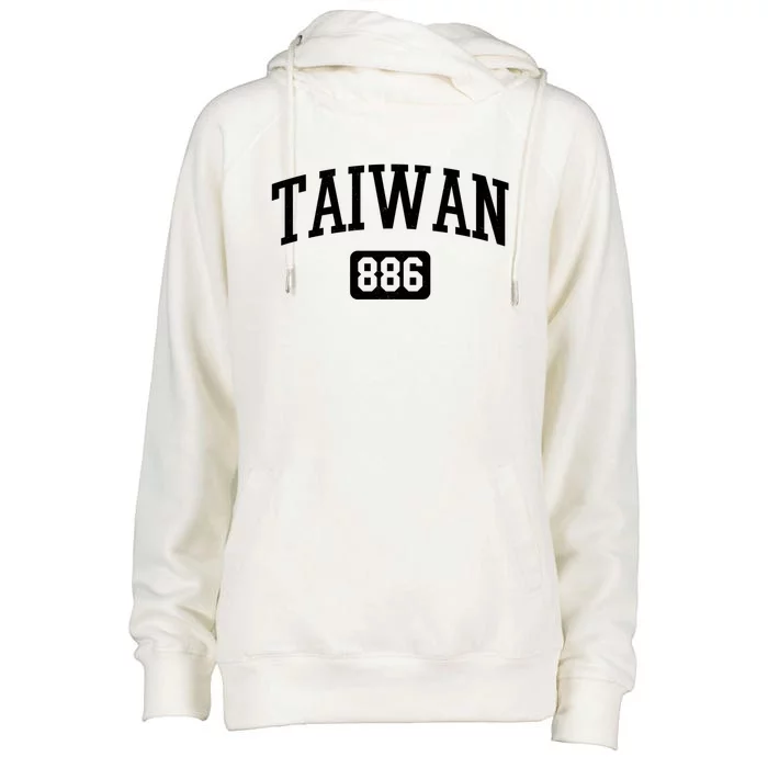 886 Country Area Code Pride Taiwan Taiwanese Gift Womens Funnel Neck Pullover Hood