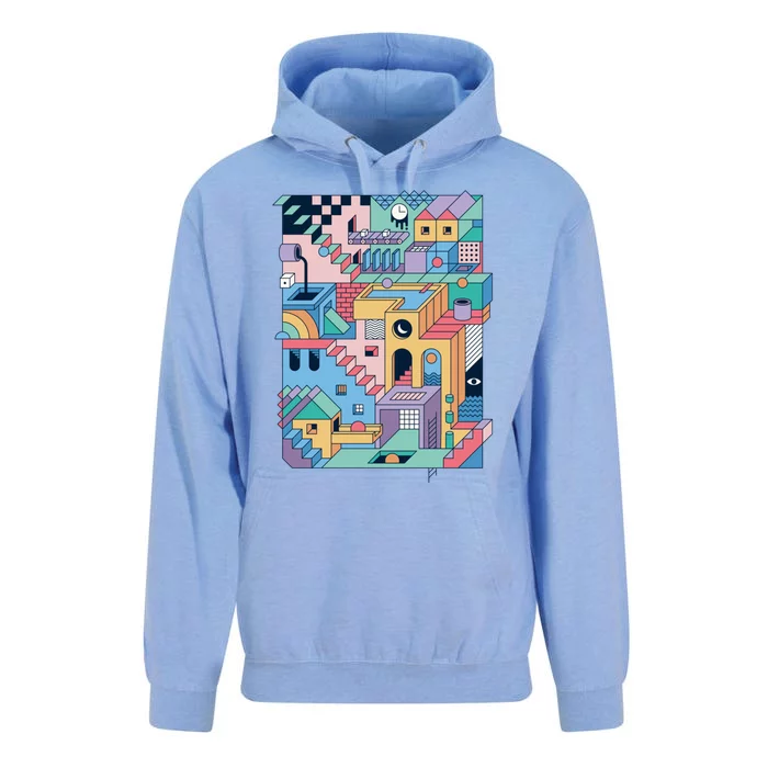 80S Escher Unisex Surf Hoodie