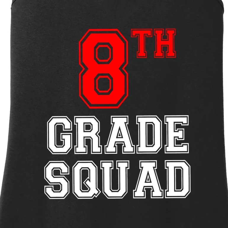 8th Eighth Grade Squad Back To School Teacher Gift Ladies Essential Tank