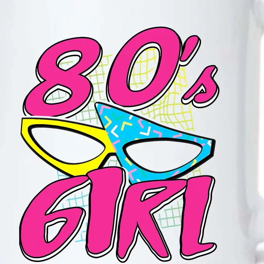 80's Girl 1980 Retro Party Costume Idea Black Color Changing Mug