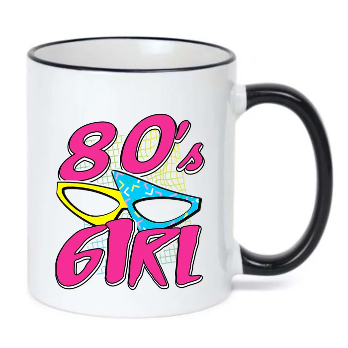 80's Girl 1980 Retro Party Costume Idea Black Color Changing Mug