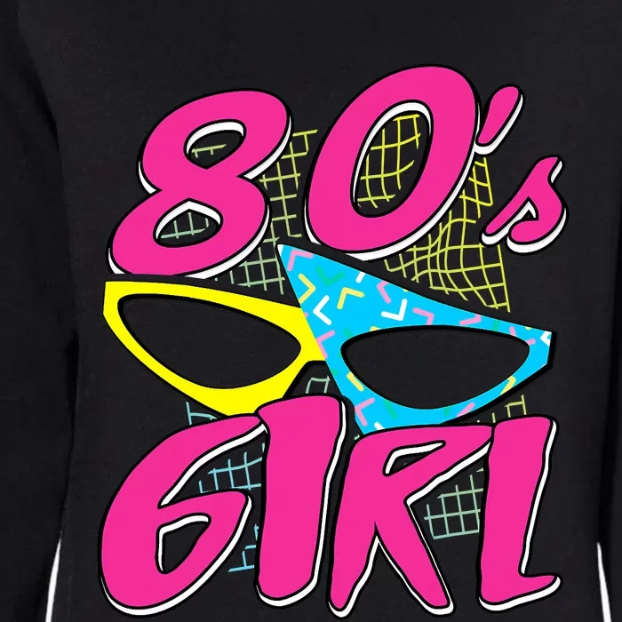 80's Girl 1980 Retro Party Costume Idea Womens California Wash Sweatshirt