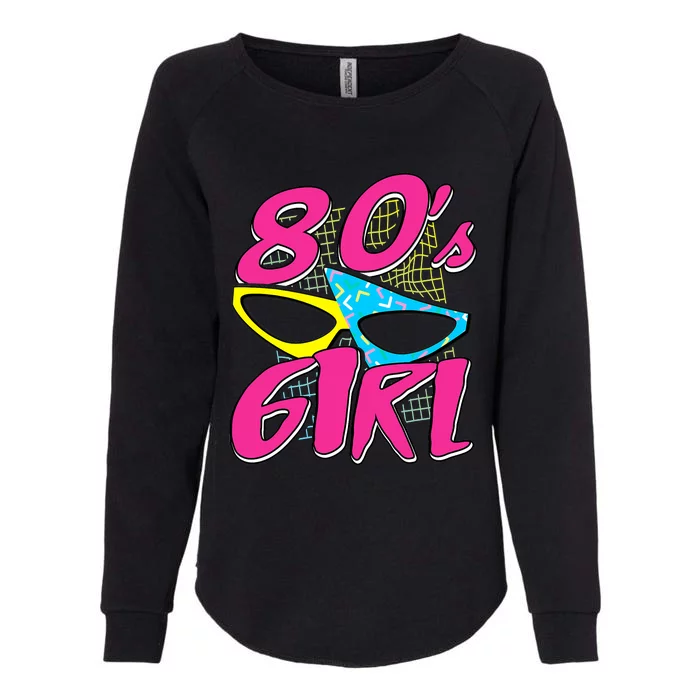 80's Girl 1980 Retro Party Costume Idea Womens California Wash Sweatshirt