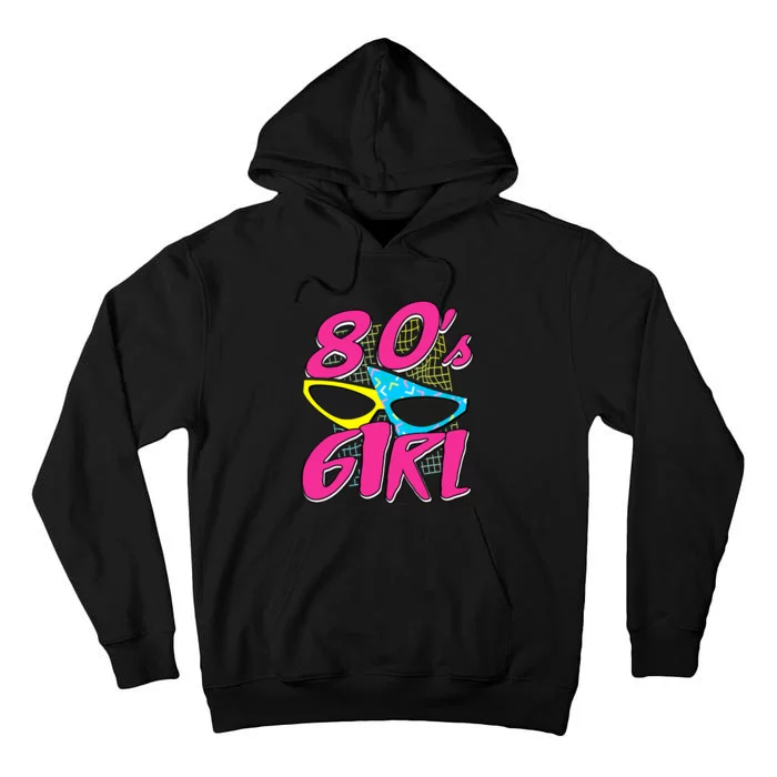 80's Girl 1980 Retro Party Costume Idea Tall Hoodie