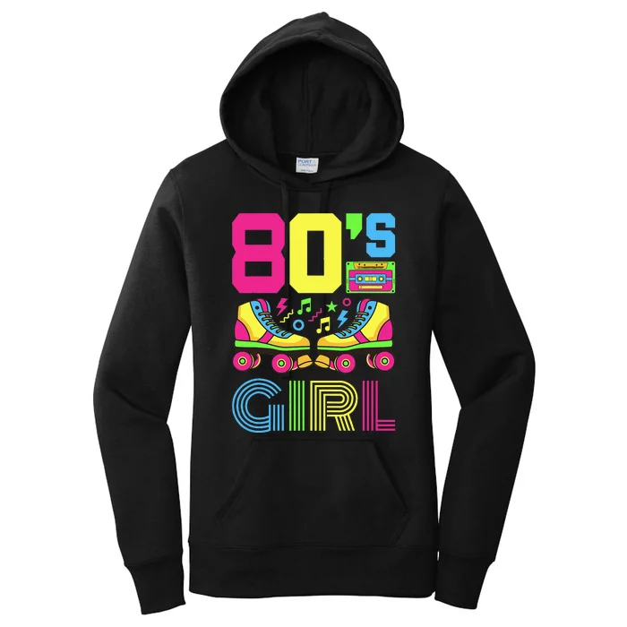 80s Girl 1980s Fashion Theme Party Outfit Eighties Women's Pullover Hoodie