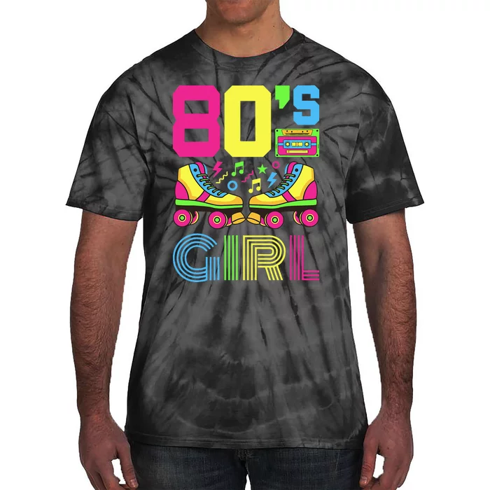 80s Girl 1980s Fashion Theme Party Outfit Eighties Tie-Dye T-Shirt