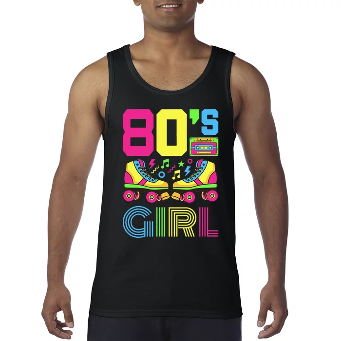 80s Girl 1980s Fashion Theme Party Outfit Eighties Tank Top