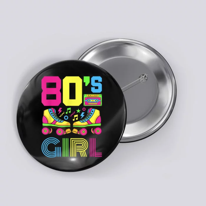 80s Girl 1980s Fashion Theme Party Outfit Eighties Costume Button