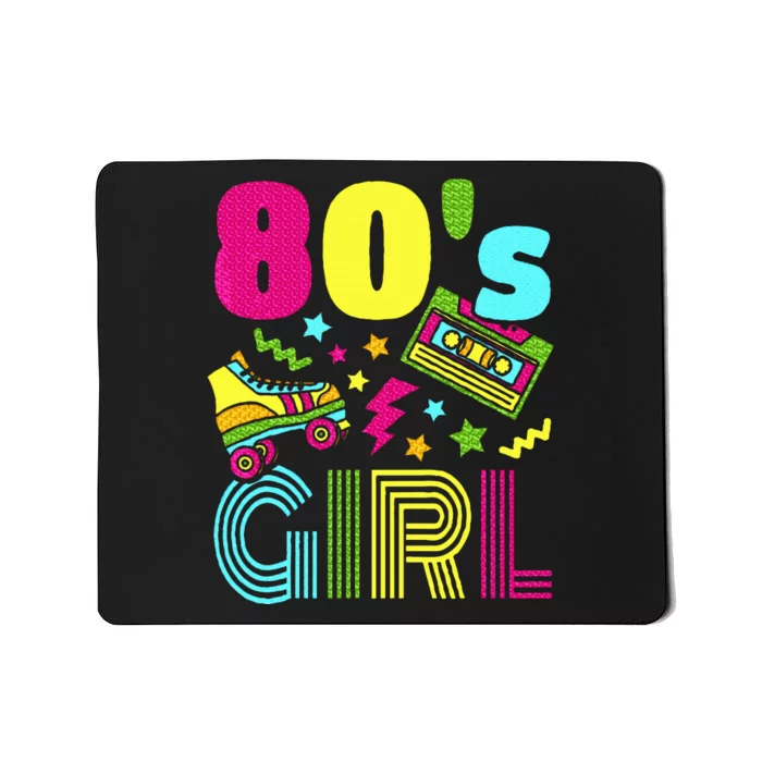 80s Girl 1980s Theme Party 80s Costume Outfit Mousepad