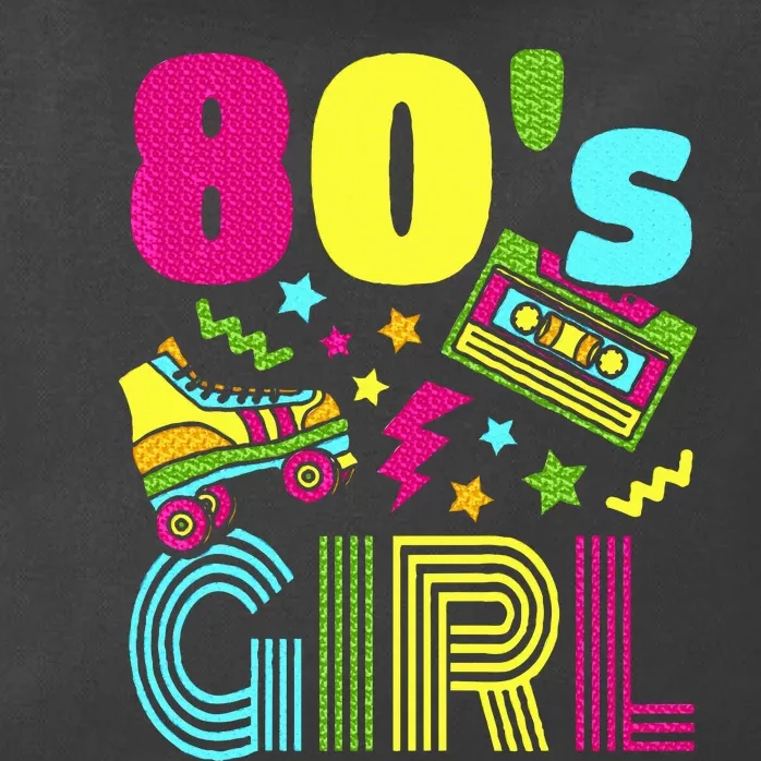 80s Girl 1980s Theme Party 80s Costume Outfit Zip Tote Bag