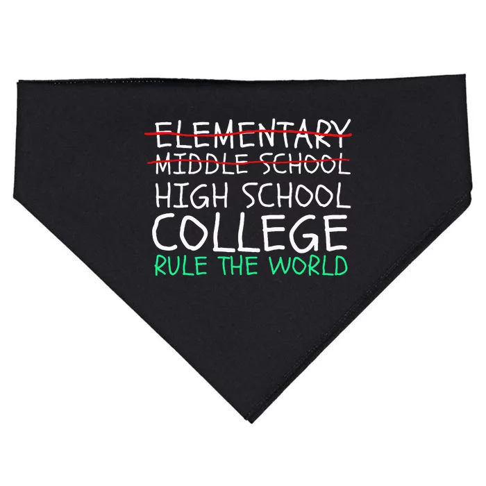 8th Grade Graduation Hilarious Middle School Memories USA-Made Doggie Bandana