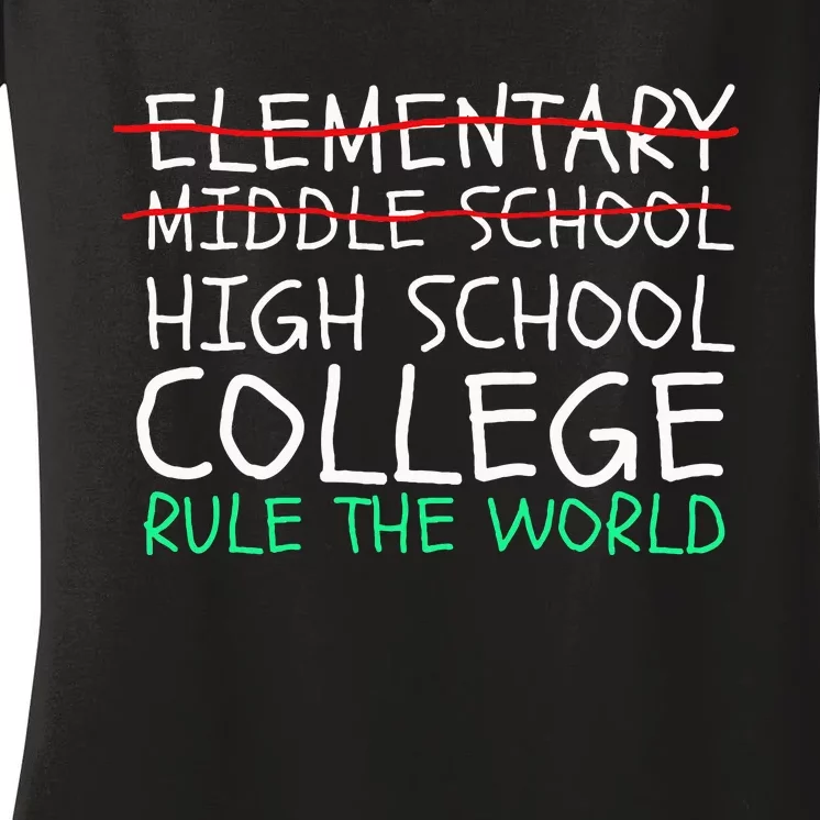 8th Grade Graduation Hilarious Middle School Memories Women's V-Neck T-Shirt