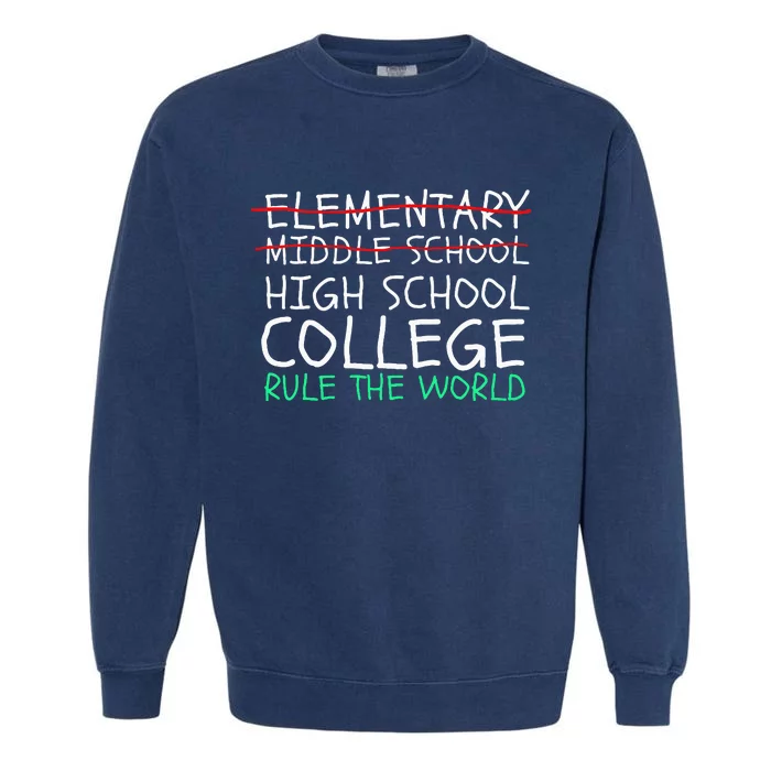 8th Grade Graduation Hilarious Middle School Memories Garment-Dyed Sweatshirt