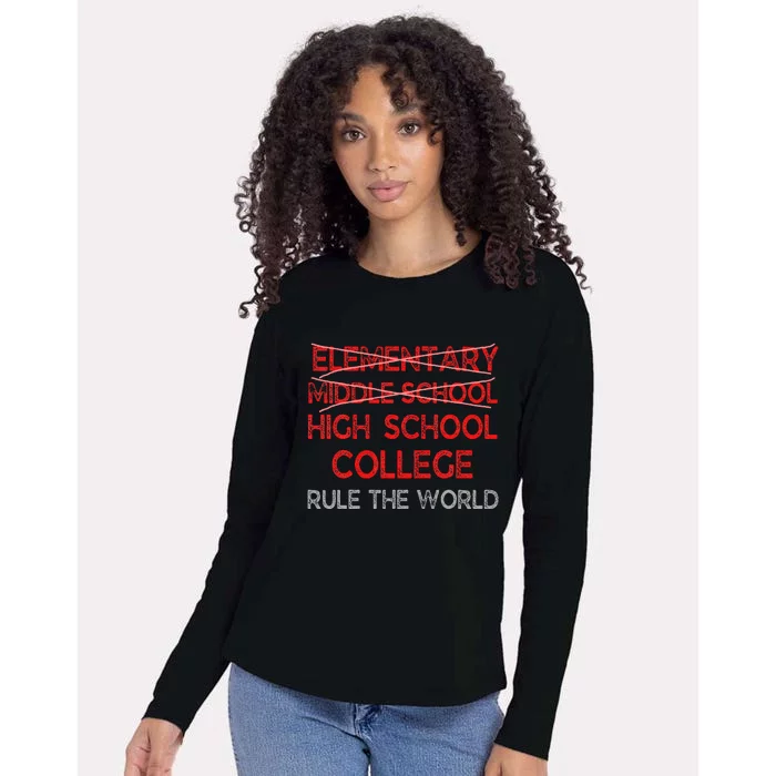 8th Grade Graduation Funny Middle School Graduation Womens Cotton Relaxed Long Sleeve T-Shirt