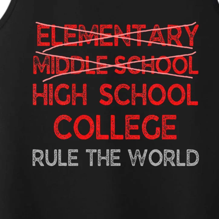 8th Grade Graduation Funny Middle School Graduation Performance Tank