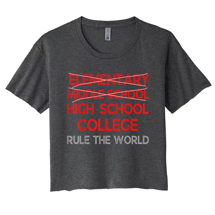 8th Grade Graduation Funny Middle School Graduation Women's Crop Top Tee