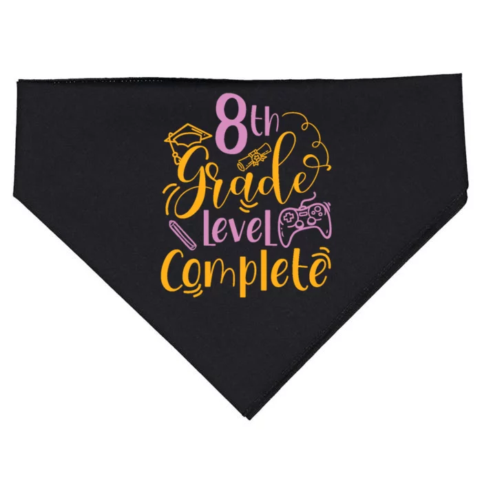 8th Grade Level Complete Eighth Grader School Graduation USA-Made Doggie Bandana