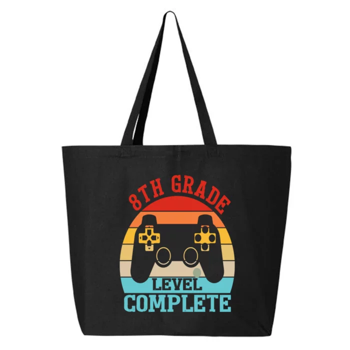 8th Grade Level Complete Last Day Of School Graduation 25L Jumbo Tote