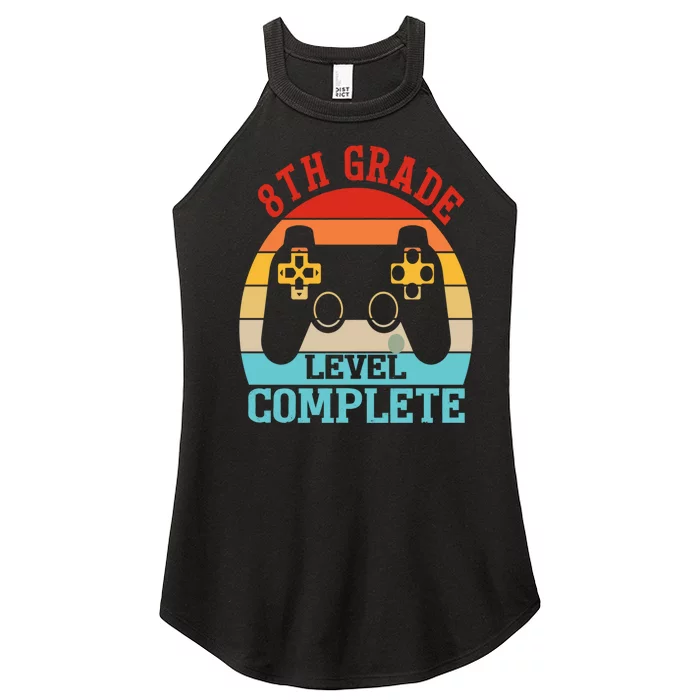 8th Grade Level Complete Last Day Of School Graduation Women’s Perfect Tri Rocker Tank