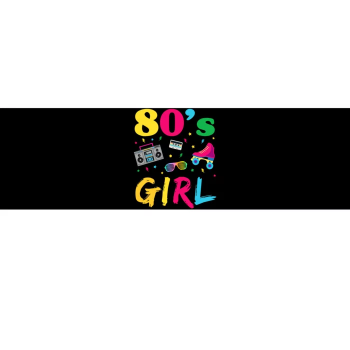 80s Girl Retro Costume Bumper Sticker