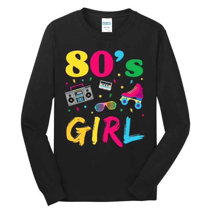 80s Girl Retro Costume Tall Long Sleeve T-Shirt