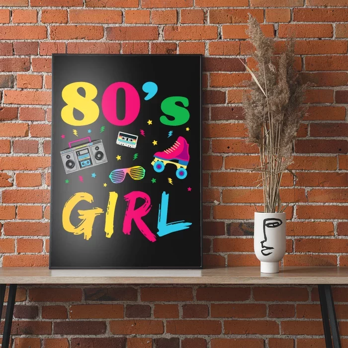 80s Girl Retro Costume Poster