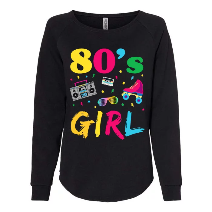 80s Girl Retro Costume Womens California Wash Sweatshirt