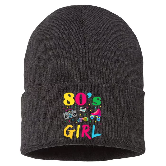 80s Girl Retro Costume Sustainable Knit Beanie