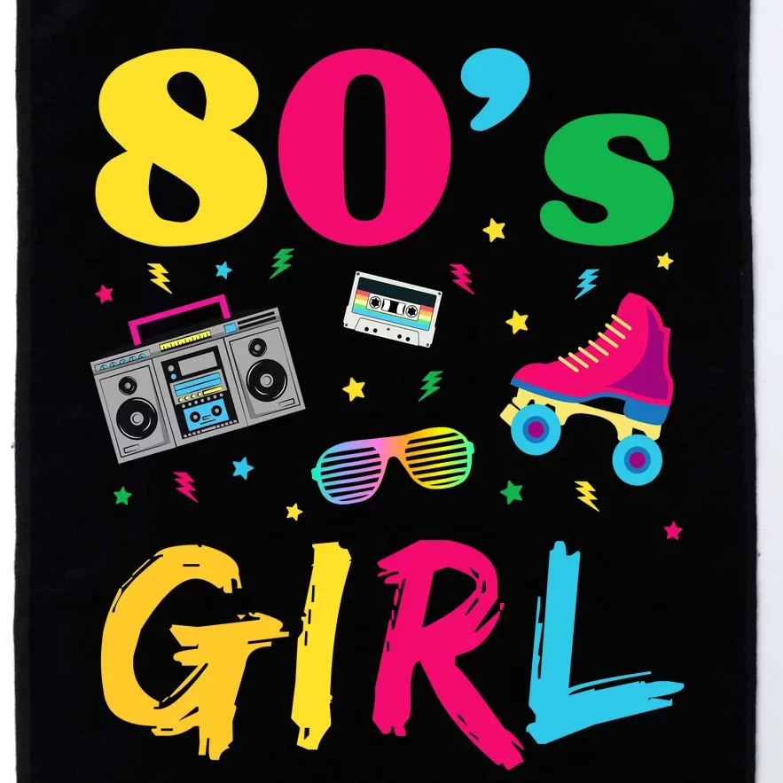 80s Girl Retro Costume Platinum Collection Golf Towel