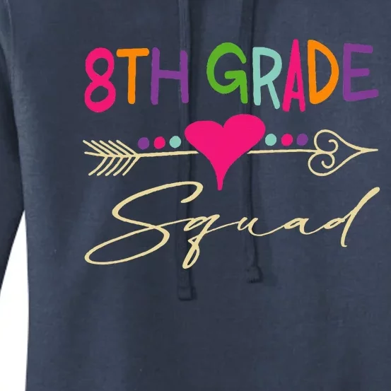 8Th Grade Squad Welcome Back To School Women's Pullover Hoodie