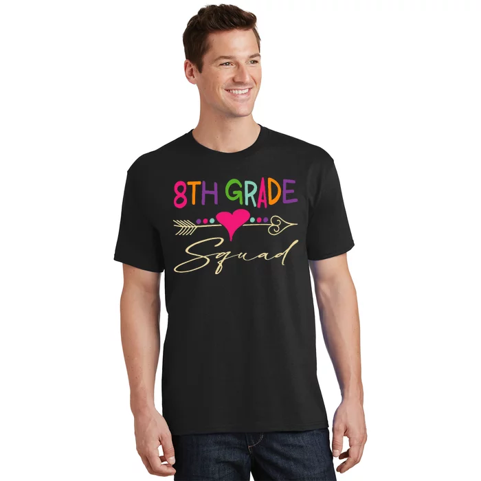 8Th Grade Squad Welcome Back To School T-Shirt