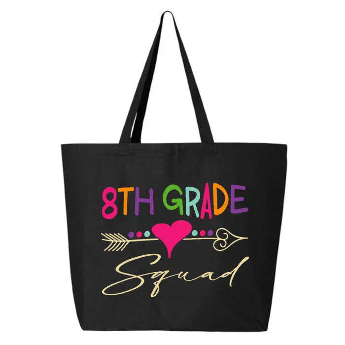 8Th Grade Squad Welcome Back To School 25L Jumbo Tote