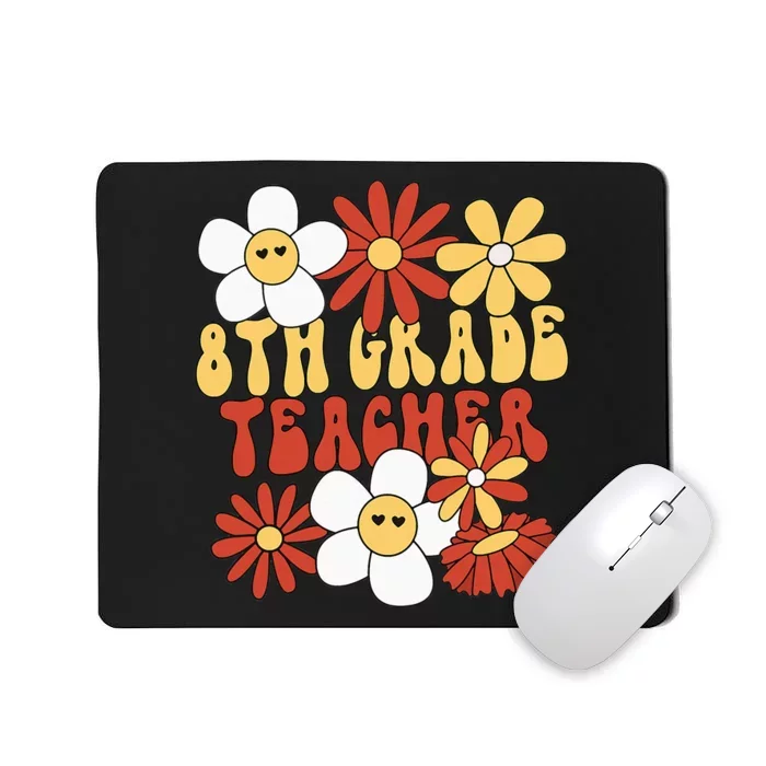 8th Grade Teacher Groovy Eighth Grade Teacher Mousepad