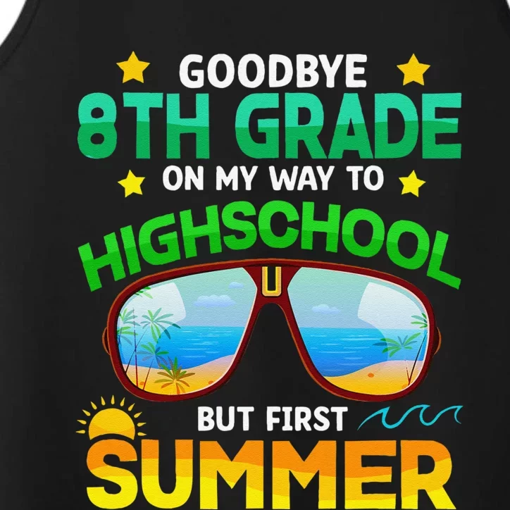 8th Grade Way To High School Grade First Summer Graduation Performance Tank