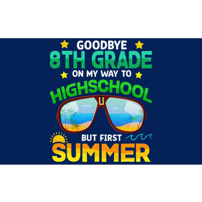 8th Grade Way To High School Grade First Summer Graduation Bumper Sticker