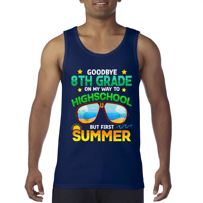 8th Grade Way To High School Grade First Summer Graduation Tank Top