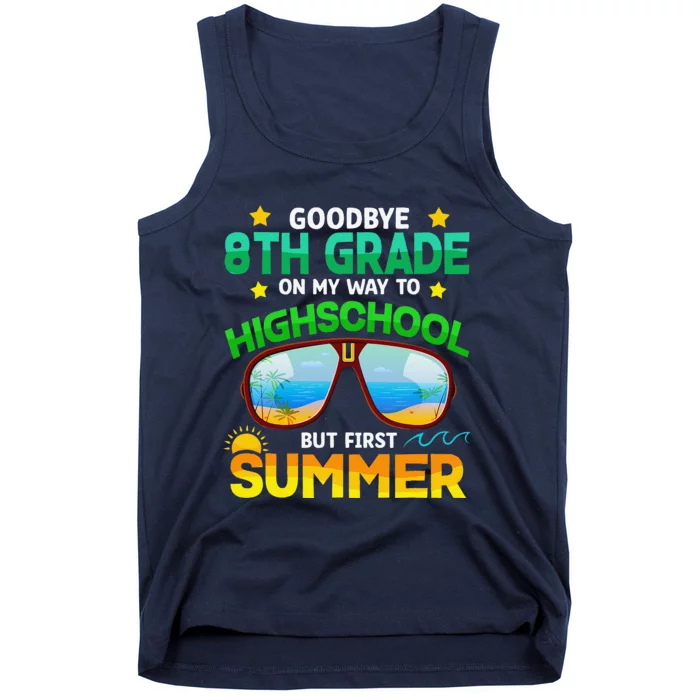 8th Grade Way To High School Grade First Summer Graduation Tank Top