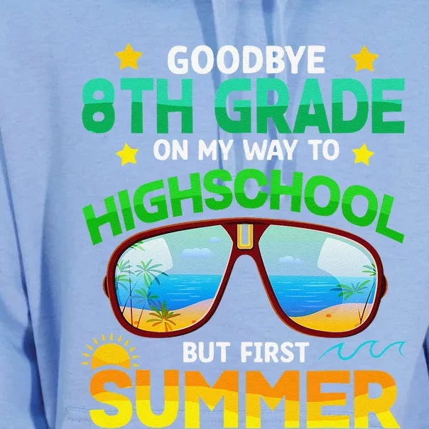 8th Grade Way To High School Grade First Summer Graduation Unisex Surf Hoodie