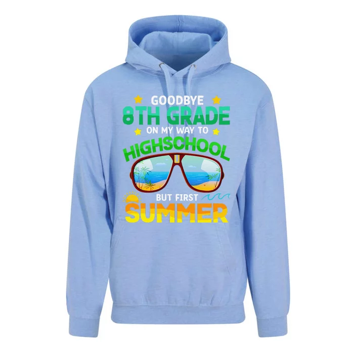 8th Grade Way To High School Grade First Summer Graduation Unisex Surf Hoodie