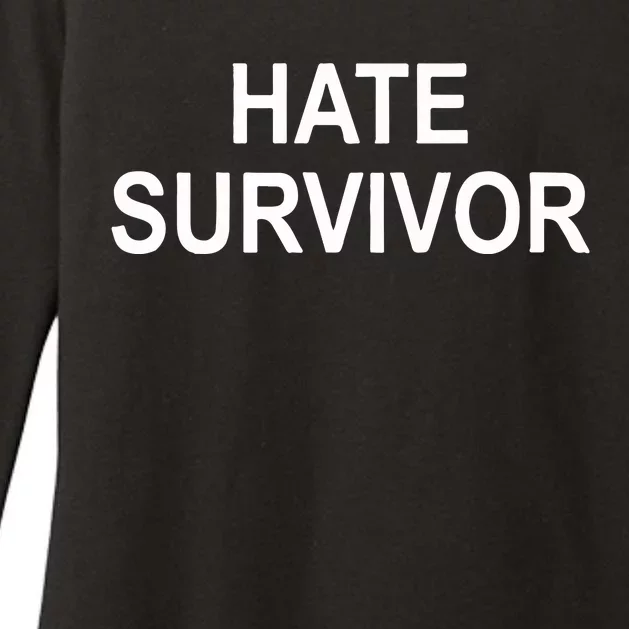 8am In Charlotte Hate Survivor Womens CVC Long Sleeve Shirt