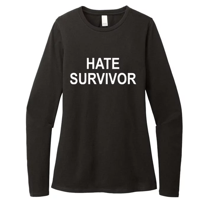 8am In Charlotte Hate Survivor Womens CVC Long Sleeve Shirt