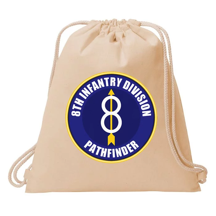 8th Infantry Division Drawstring Bag