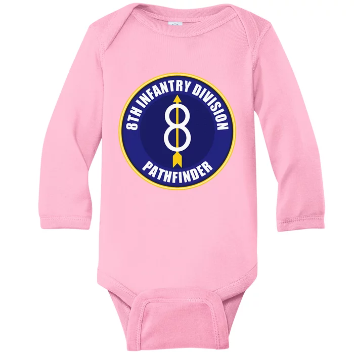 8th Infantry Division Baby Long Sleeve Bodysuit