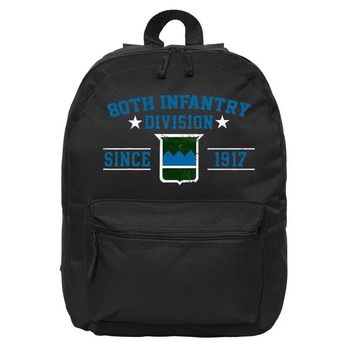 80th Infantry Division Veteran Military Father Day Christmas 16 in Basic Backpack